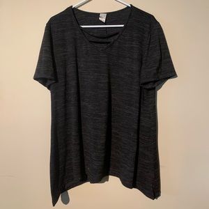 Judy Logan Grey Neck-Detail T-Shirt